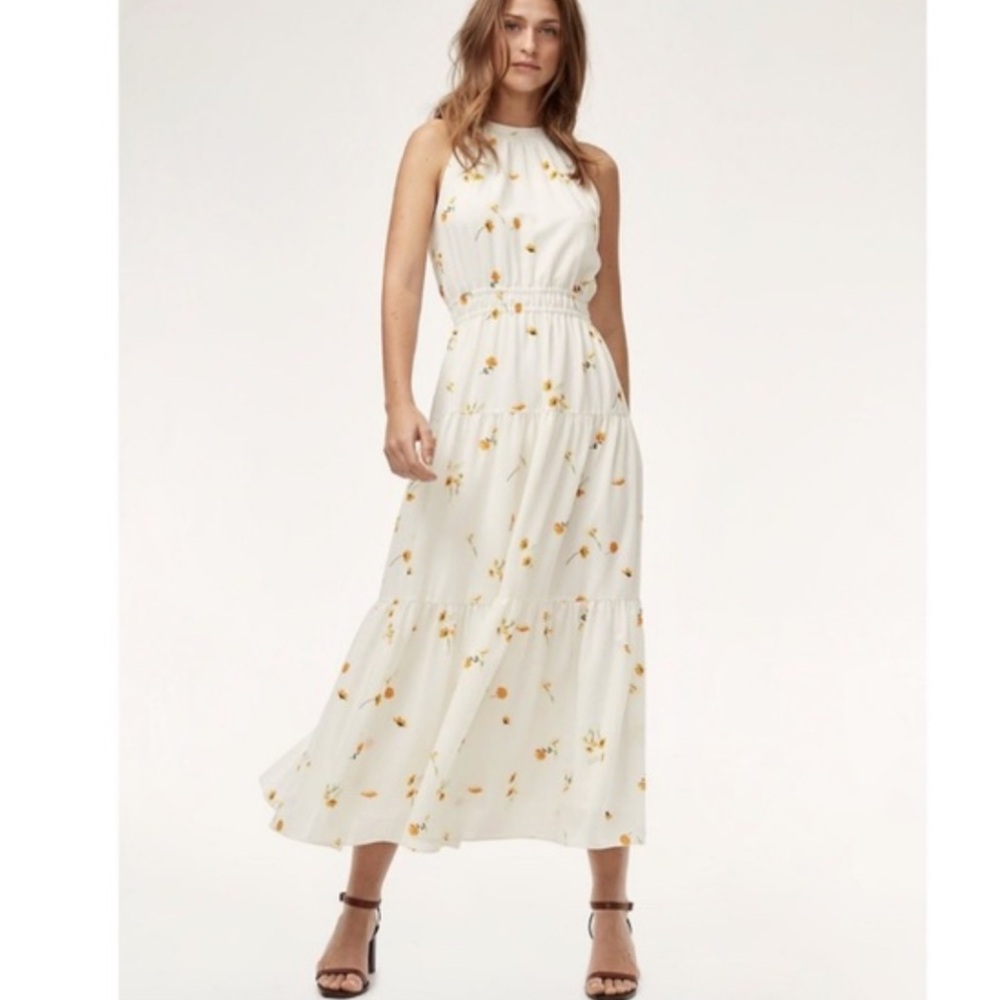 Floral White Maxi Dress